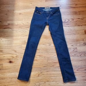 J Brand Womens Pencil Leg Dark Wash Jeans